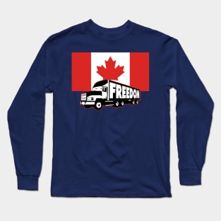 Canada Freedom Convoy Trucker Long Sleeve T-Shirt